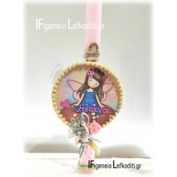 Πασχαλινή Λαμπάδα για κορίτσια SANTORO ή ηρωίδα δικής σας επιλογής και όνομα παιδιού