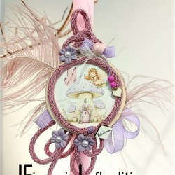 Πασχαλινή Λαμπάδα για κορίτσι Νεράιδα Floral - Χειροποίητη Λαμπάδα με Όνομα & Ευχή