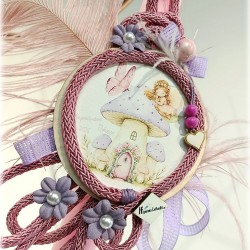 Πασχαλινή Λαμπάδα για κορίτσι Νεράιδα Floral - Χειροποίητη Λαμπάδα με Όνομα & Ευχή