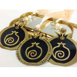 Χριστουγεννιάτικο Δώρο & Γούρι Νέας Χρονιάς 2026 – Διακοσμητικό Ρόδι με Ευχές μπεζ