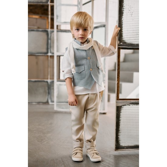 Μοντέρνο Βαπτιστικό κοστούμι για αγόρι AS15