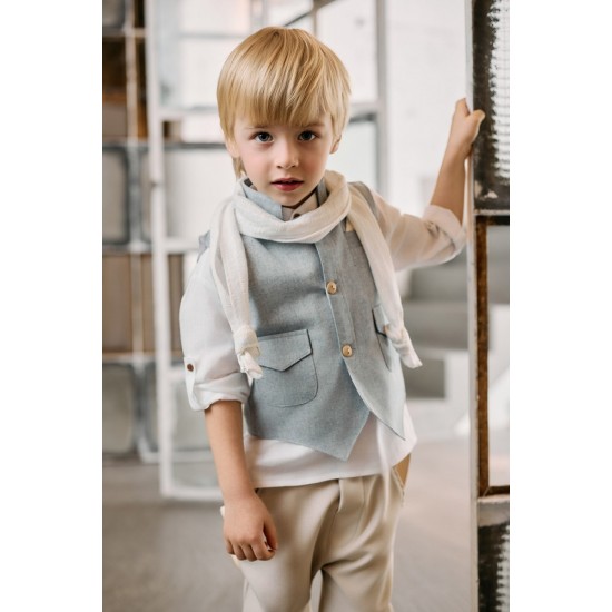 Μοντέρνο Βαπτιστικό κοστούμι για αγόρι AS15