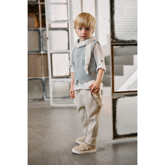 Μοντέρνο Βαπτιστικό κοστούμι για αγόρι AS15