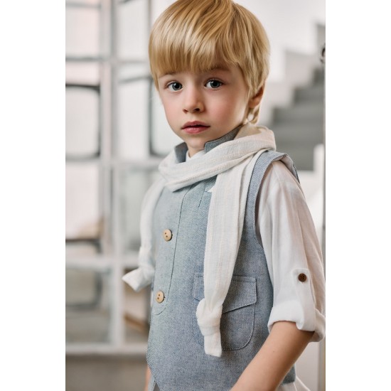 Μοντέρνο Βαπτιστικό κοστούμι για αγόρι AS15