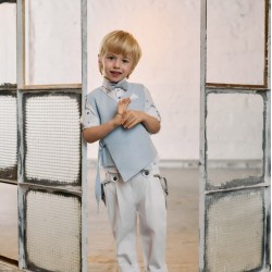 Μοντέρνο Βαπτιστικό κοστούμι για αγόρι AS41