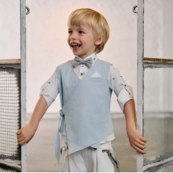 Μοντέρνο Βαπτιστικό κοστούμι για αγόρι AS41