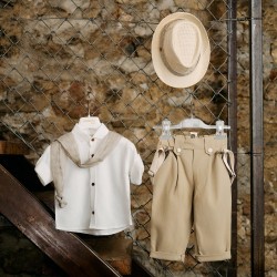 Καλοκαιρινό βαπτιστικό κοστούμι AS87