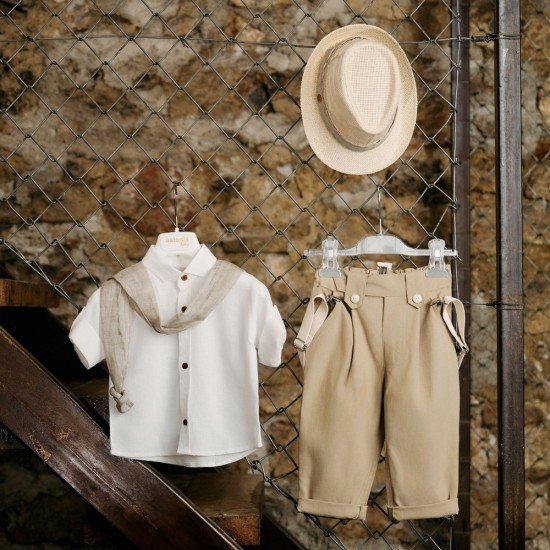Καλοκαιρινό βαπτιστικό κοστούμι AS87