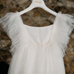 Ρομαντικό Φόρεμα Βάπτισης για κορίτσι AS30