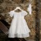 Λευκό Φόρεμα Βάπτισης για κορίτσι AS35