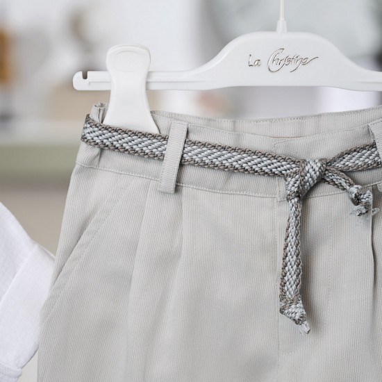 Βαπτιστικό κοστούμι για αγόρι 26A501-γκρι