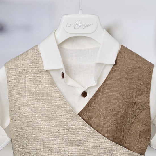 Καλοκαιρινό βαπτιστικό κοστούμι για αγόρι 26A503