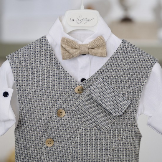 Βαπτιστικό κοστούμι για αγόρι 26A545 - ναυτάκι