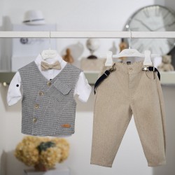 Βαπτιστικό κοστούμι για αγόρι 26A545 - ναυτάκι