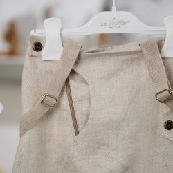 Μοντέρνο Βαπτιστικό κοστούμι για αγόρι 26A547- μπεζ λευκό