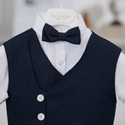 Βαπτιστικό κοστούμι για αγόρι 26A555 / ναυτικό