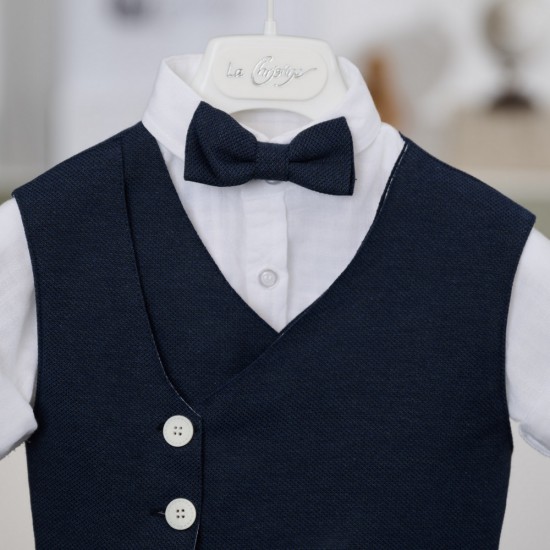 Βαπτιστικό κοστούμι για αγόρι 26A555 / ναυτικό