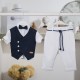 Βαπτιστικό κοστούμι για αγόρι 26A555 / ναυτικό