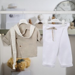 Καλοκαιρινό Βαπτιστικό κοστούμι για αγόρι 26A575