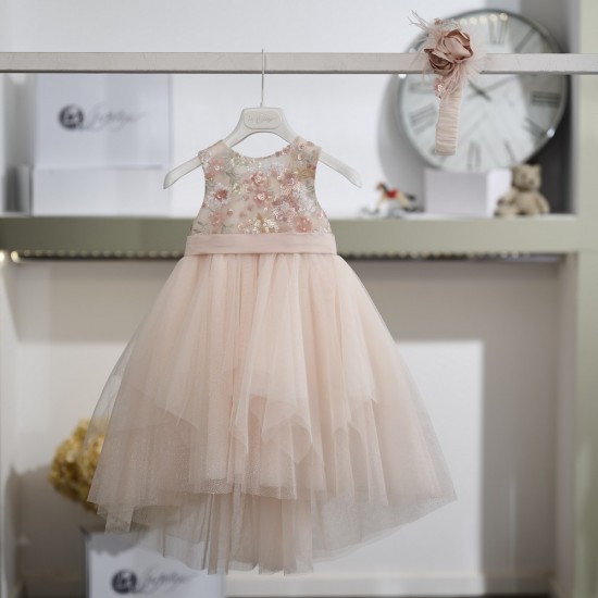 Βαπτιστικό φόρεμα vintage luxury για κορίτσι 26K730