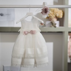 Ρομαντικό Φόρεμα βάπτισης για κορίτσι 26K740