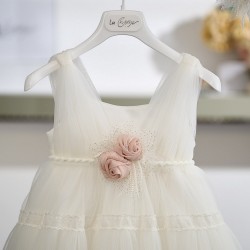Φόρεμα βάπτισης για κορίτσι / λουλούδι 26K754