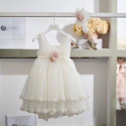 Φόρεμα βάπτισης για κορίτσι / λουλούδι 26K754