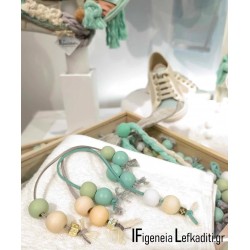 Μαρτυρικά Βάπτισης «Donald Duck – μπεγλέρι» μέντα μπεζ γκρι