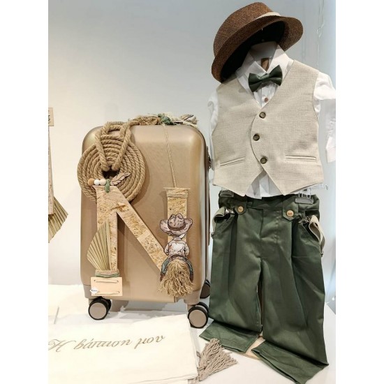 Πλήρες Βαπτιστικό Σετ Αγόρι – Πακέτο Βάπτισης Νονού & Νονάς Καουμπόης με Άλογο “Little Cowboy”