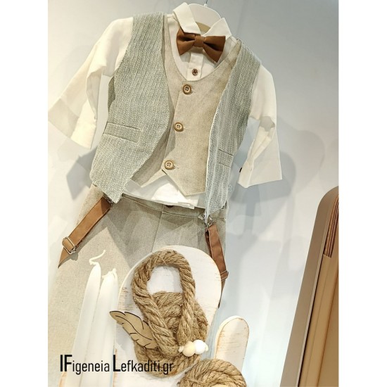 Πλήρες Βαπτιστικό Σετ Αγόρι – Πακέτο Βάπτισης Νονού & Νονάς Καουμπόης με Άλογο “Little Cowboy”