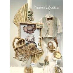 Πλήρες Βαπτιστικό Σετ Αγόρι – Πακέτο Βάπτισης Νονού & Νονάς Καουμπόης με Άλογο “Little Cowboy”