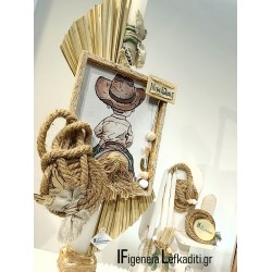 Σετ Βάπτισης Αγόρι "Little Cowboy" - Boho Θέμα Άλογο & Ιππασία