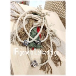 Μαρτυρικά βάπτισης βραχιόλια «Boho Rainbow Ελατάκια»