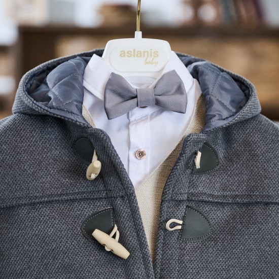 Διαχρονικό Χειμωνιάτικο Κοστούμι βάπτισης για αγόρι ASW68