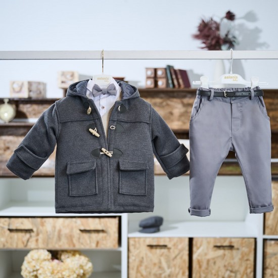 Διαχρονικό Χειμωνιάτικο Κοστούμι βάπτισης για αγόρι ASW68