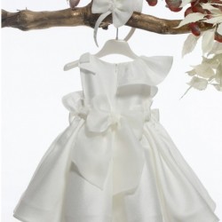Ρομαντικό Πριγκιπικό Βαπτιστικό Φόρεμα για Κορίτσι Ιβουάρ – Κ4589i