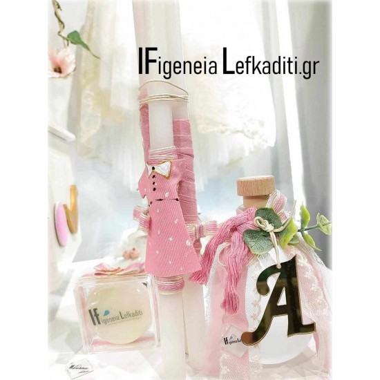 Ρομαντικό Σετ Βάπτισης "Νεράιδα Flower" με Δεντρόσπιτο Καρδιά & μονόγραμμα ή ΘΕΜΑ δικής σας ΕΠΙΛΟΓΗΣ