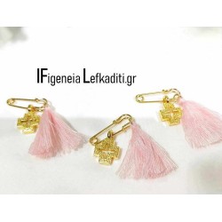 Μαρτυρικά Βάπτισης παραμάνα "Το δεντρόσπιτο της καρδιάς / Flowers little girl"