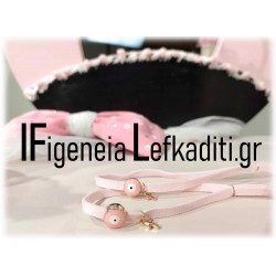 Μαρτυρικά Βάπτισης «Minnie Mouse – Φιογκάκια» pink black