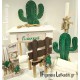 Βαπτιστικό Σετ Αγοριού Mexico Cactus με Ξύλινο μεγάλο Θρανίο