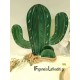 Βαπτιστικό Σετ Αγοριού Mexico Cactus με Ξύλινο μεγάλο Θρανίο