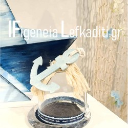 Επίσημη συσκευασία πολυτελείας βαπτιστικού σταυρού "Καραβάκι" Blue Navy