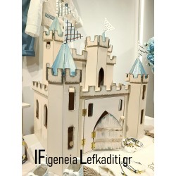 Πλήρες Βαπτιστικό Σετ Αγόρι Little Prince – Luxury Πακέτο Βάπτισης με Ξύλινο Κάστρο & όνομα παιδιού
