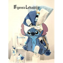 Σετ Βάπτισης για Αγόρι "Stitch - Ice Cream" με Βαλίτσα & Αρχικό Παιδιού