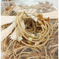 Μαρτυρικά βάπτισης βραχιόλια ζάρι "Boho Αρκουδάκι - Little Bear"