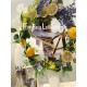 Σετ Βάπτισης Κοριτσιού Boho Lemon & Lavender | Πλήρες Χειροποίητο Βαπτιστικό Σετ με Λεμόνι & Λεβάντα