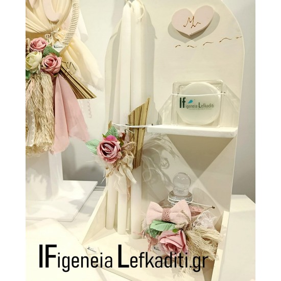 Βαπτιστικό Σετ Κοριτσιού Luxury Boho Flower / Floral Romance με Βαλίτσα και μονόγραμμα