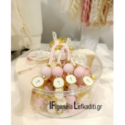 Μαρτυρικά βάπτισης μπρελόκ Luxury Boho Flower / Floral Romance 