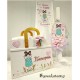 Βαπτιστικό Σετ Κοριτσιού Baby Girl Floral – Ζωγραφισμένο στο Χέρι με Ξύλινο Κουτί