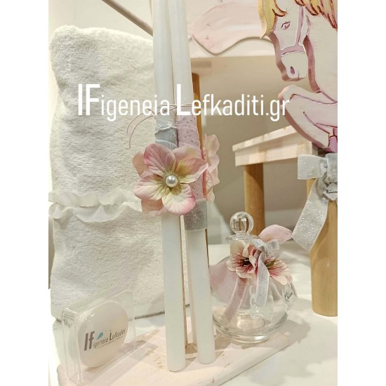 Βαπτιστικό Σετ Κοριτσιού Carousel FLORAL – Χριστουγεννιάτικο Πακέτο Βάπτισης με Μπουντουάρ